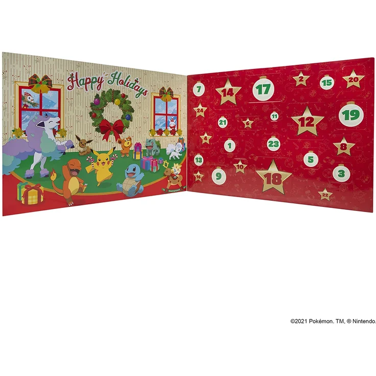 Pokemon Deluxe Adventskalender Holiday 2021 Calendar Feiertagskalender 24 Türen / 46 Teile – Bild 4