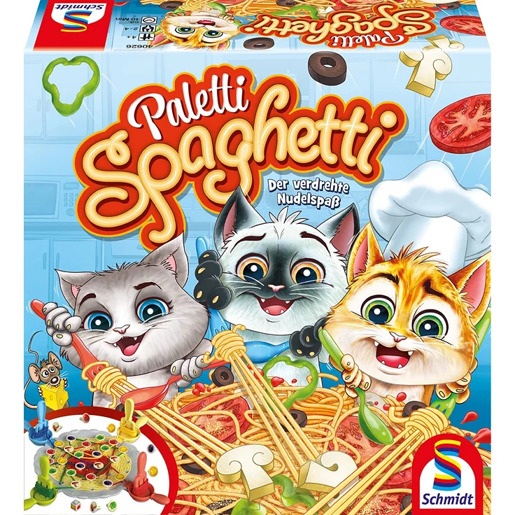 Schmidt Spiele 40626 'Paletti Spaghetti', Brettspiel, ab 4 Jahren, 2-4 Spieler, ca. 10 Minuten Spielzeit – Bild 1