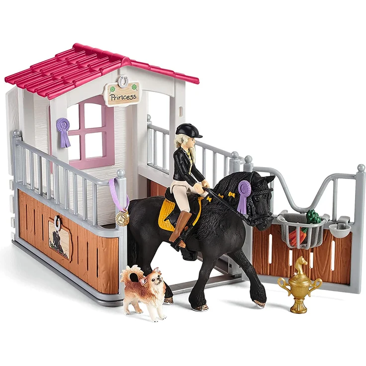 Schleich Horse Club 42437 'Pferdebox mit Tori & Princess', ab 5 Jahren, 15 Teile - Preisvergleich – Bild 3