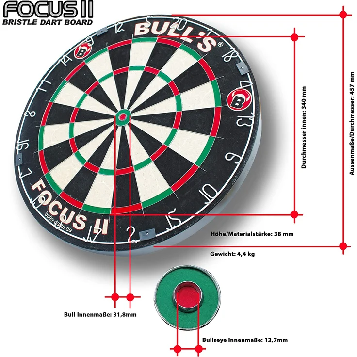 BULL'S® Dartscheibe Focus II – Bild 3
