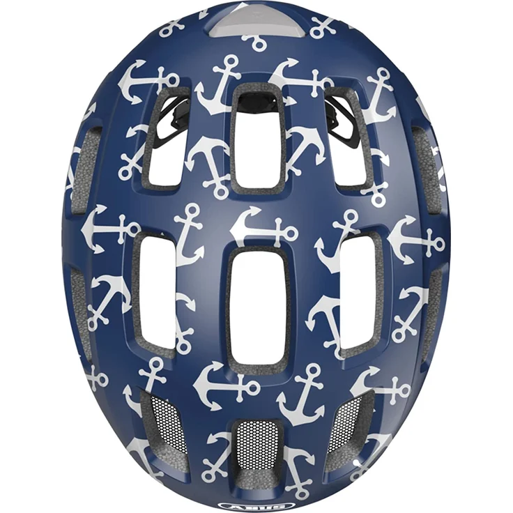 Abus 'Youn-I 2.0' Kinderfahrradhelm blue anchor matt/shiny, Kopfumfang 48-54 cm, mit integriertem LED-Rücklicht – Bild 4