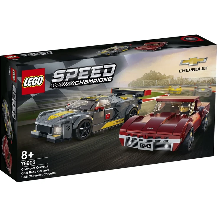 LEGO Speed Champions 76903 'Chevrolet Corvette C8. R & 1968 Chevrolet Corvette', 512 Teile, ab 8 Jahren – Bild 3