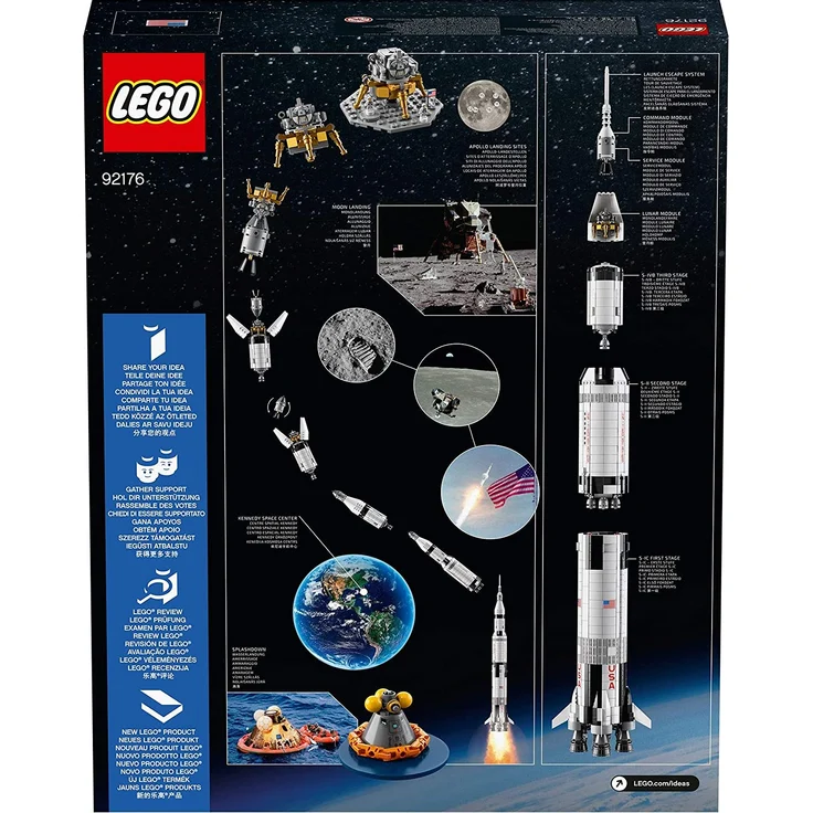 LEGO Ideas 92176 'NASA Apollo Saturn V', 1969 Teile, ab 14 Jahren – Bild 3
