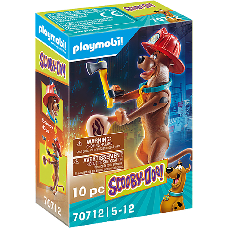 PLAYMOBIL SCOOBY-DOO! 70712 'Sammelfigur Feuerwehrmann', 10 Teile, ab 5 Jahren