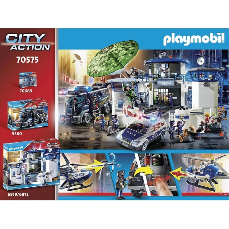 Playmobil City Action 70575 'Polizei-Helikopter: Verfolgung des Fluchtfahrzeugs', 124 Teile, ab 4 Jahren – Bild 4