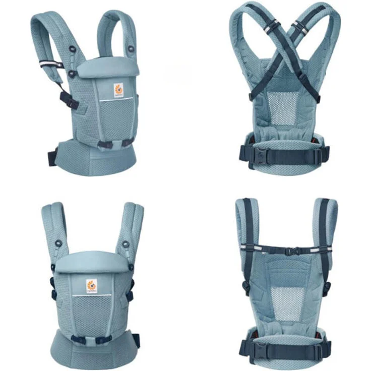 Ergobaby 'Adapt Softflex' Mesh Babytrage Slate Blue – Bild 2