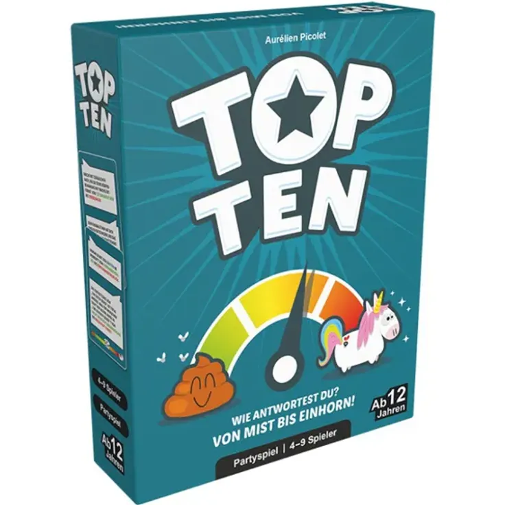 Cocktail Games 'Top Ten' Kartenspiel, ab 12 Jahren, 4-9 Spieler, 30 min Spielzeit, nominiert zum Spiel des Jahres 2022 – Bild 1