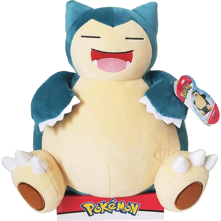 Pokemon, Relaxo Kuscheltier, offiziell lizenziert, 30 cm – Bild 1