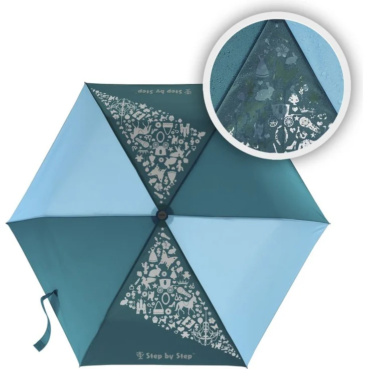 Step by Step Regenschirm "Petrol", Magic Rain EFFECT – Bild 2