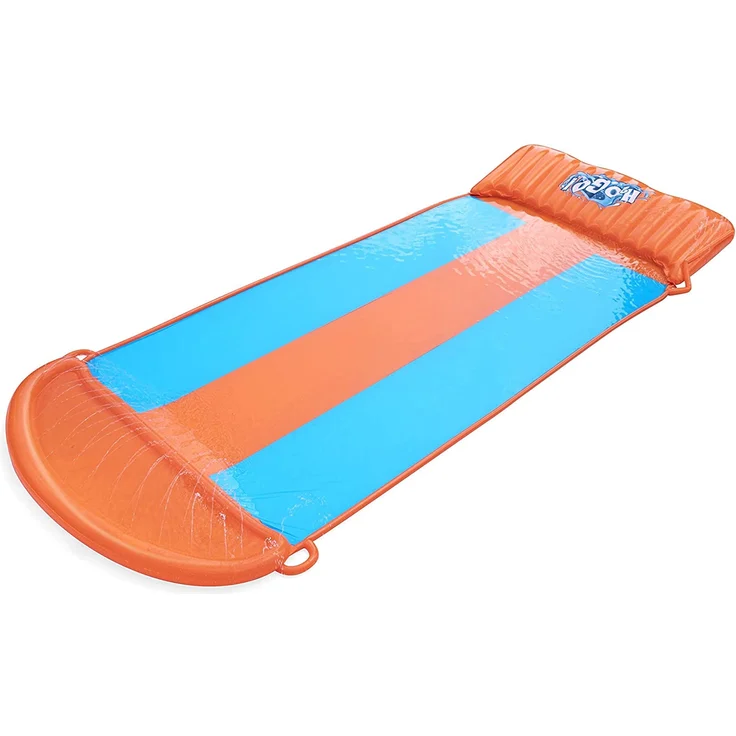 Bestway H2OGO! 'Triple Ramp' 3er-Wasserrutsche mit aufblasbarer Startrampe, 549 x 208 cm, integrierter Wassersprinkler, einfacher Anschluss an Gartenschlauch – Bild 6
