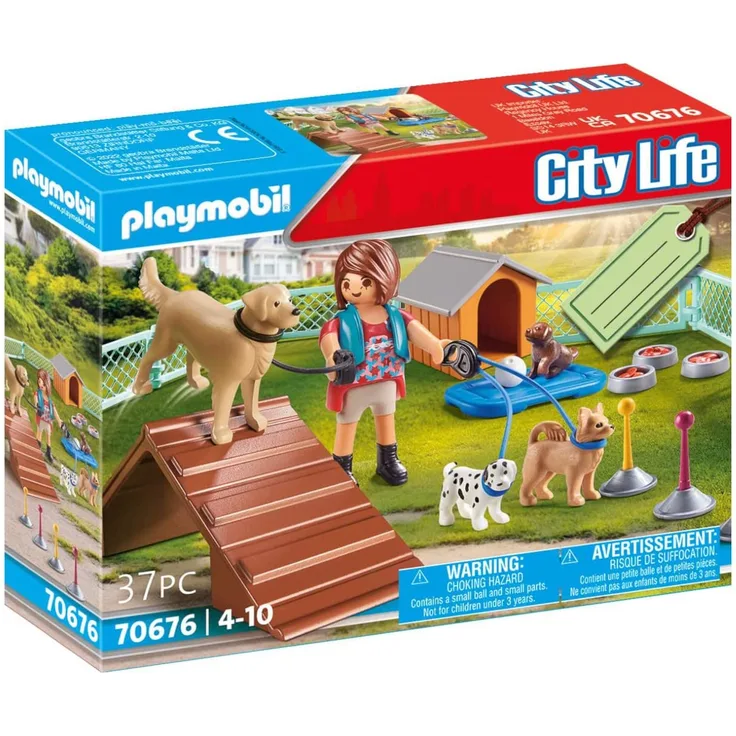 Playmobil City Life 70676 Geschenkset 'Hundetrainerin', 37 Teile, ab 4 Jahren