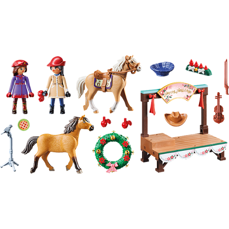 Playmobil Spirit Riding Free 70396 'Weihnachtskonzert', 92 Teile, ab 4 Jahren – Bild 2