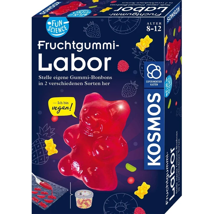 Kosmos 'Fun Science Fruchtgummi-Labor', stelle eigene Gummi-Bonbons in 2 verschiedenen Sorten her, ab 8 Jahren – Bild 1