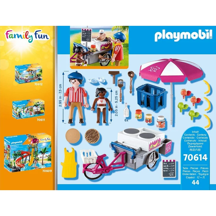Playmobil Family-Fun 70614 'Mobiler Crêpes-Verkauf', 44 Teile, ab 4 Jahren – Bild 4