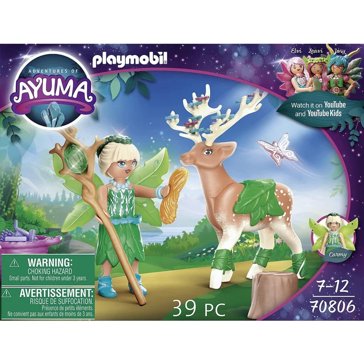 PLAYMOBIL Ayuma 70806 'Forest Fairy mit Seelentier', 39 Teile, ab 7 Jahren - Preisvergleich – Bild 4
