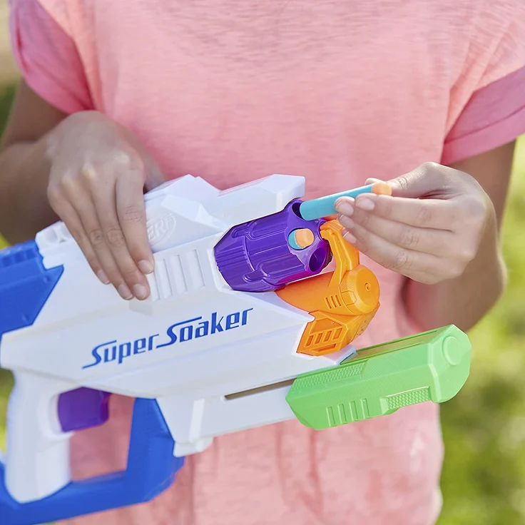 Nerf Super Soaker 'DartFire' Wasserpistole und Blaster in einem, mit 1,1 Liter Wassertank, 11 Meter Reichweite, inkl. 5 Nerf-Darts – Bild 8