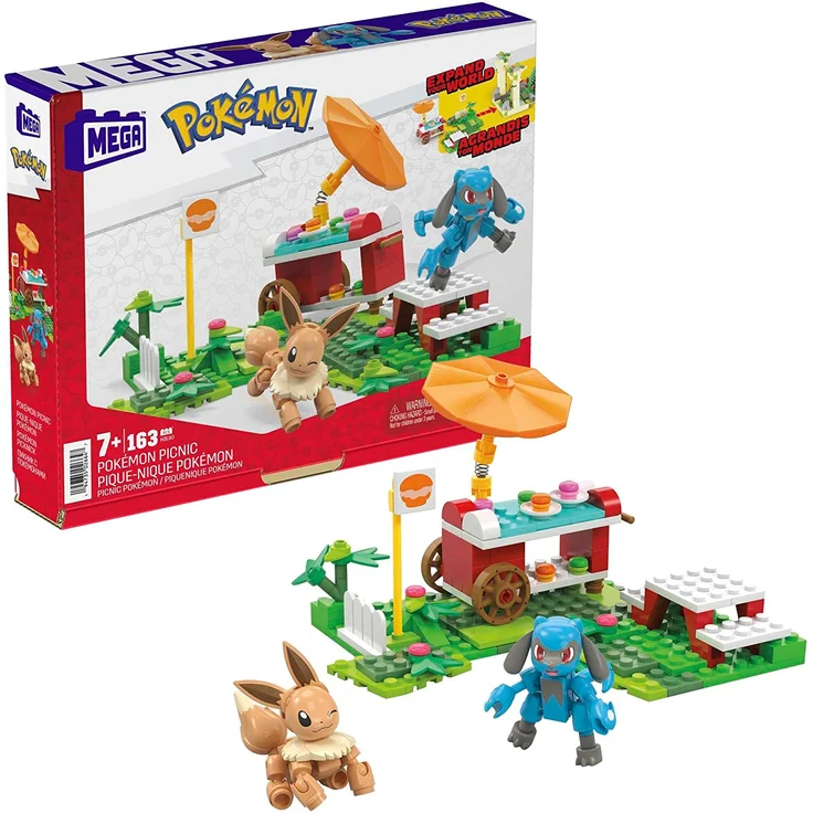 Mega Construx 'Pokemon Picnic' Bausteine, 163 Teile, ab 7 Jahren – Bild 1