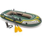 Intex 68347NP 'Seahawk 2' Schlauchboot-Set, inklusive 2x Paddel und Handpumpe, für 2 Personen, max. Tragkraft 240 kg, grün