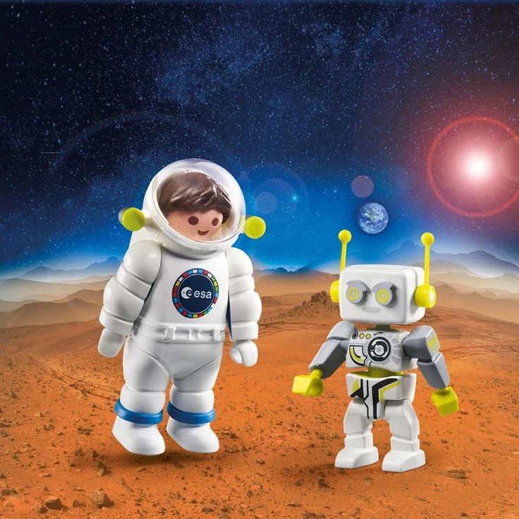 PLAYMOBIL Space 70991 'DuoPack ESA Astronaut und ROBert', 11 Teile, ab 4 Jahren – Bild 3