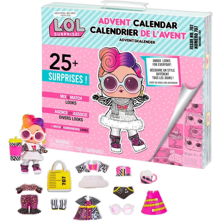 MGA 'L.O.L. Surprise! Adventskalender mit 25+ Überraschungen inklusive einer Sammlerpuppe', ab 4 Jahren – Bild 1