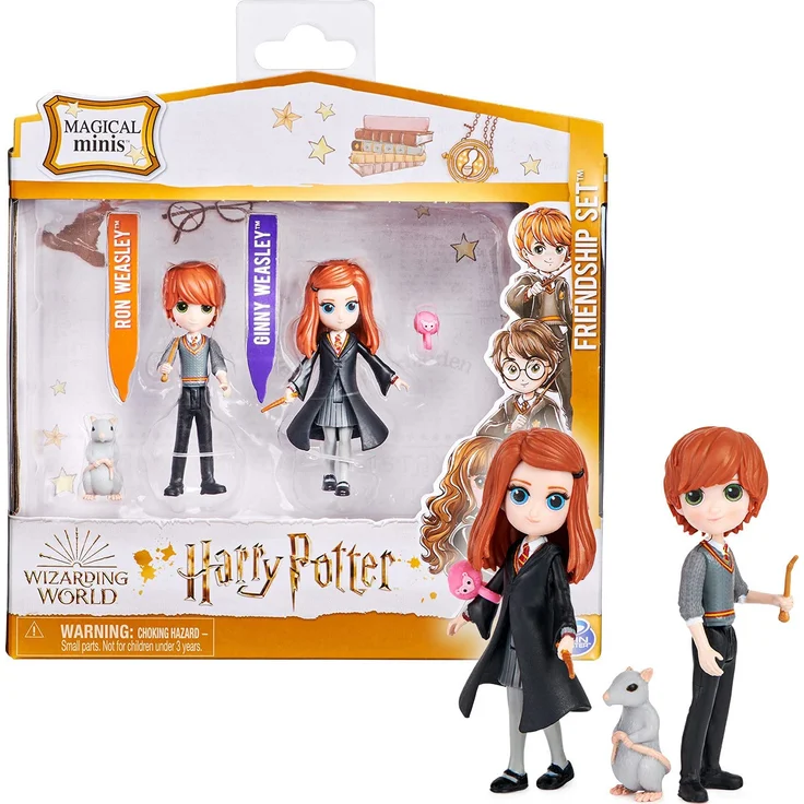 Spin Master Wizarding World Harry Potter - Freunde Spielset mit Ron Weasley und Ginny Weasley Sammelfiguren, Spielfigur