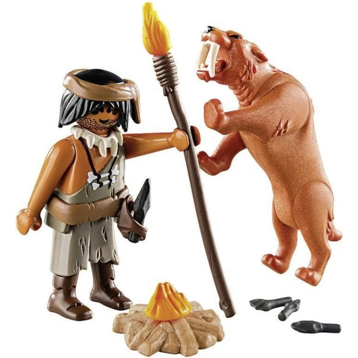 Playmobil Special Plus 9442 'Neandertaler mit Säbelzahntiger', 13 Teile, ab 4 Jahren - Preisvergleich – Bild 2