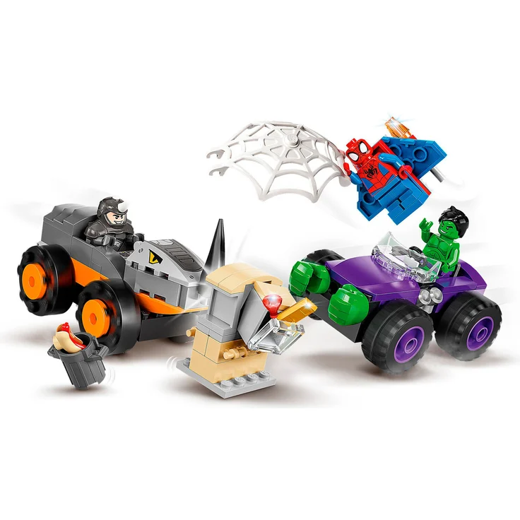 LEGO Spider-Man 10782 'Hulks und Rhinos Monster Truck-Duell', 110 Teile, ab 4 Jahren – Bild 3