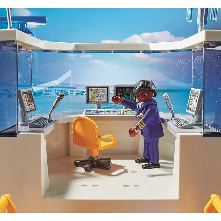 PLAYMOBIL City Action 71153 'Flughafen mit Flugzeug und Tower', 146 Teile, ab 4 Jahren – Bild 3