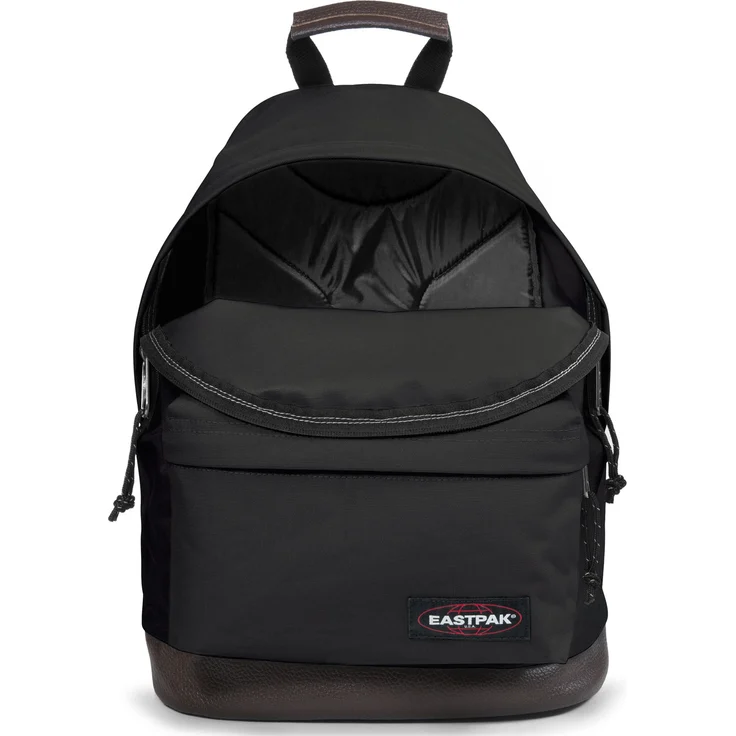 Eastpak 'Wyoming' Rucksack, 24 Liter, Nylon, Boden aus Leder, schwarz – Bild 2