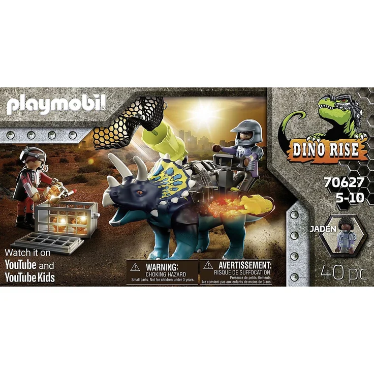 Playmobil Dino Rise 70627 'Triceratops: Randale um die legendären Steine', 40 Teile, ab 5 Jahren – Bild 3