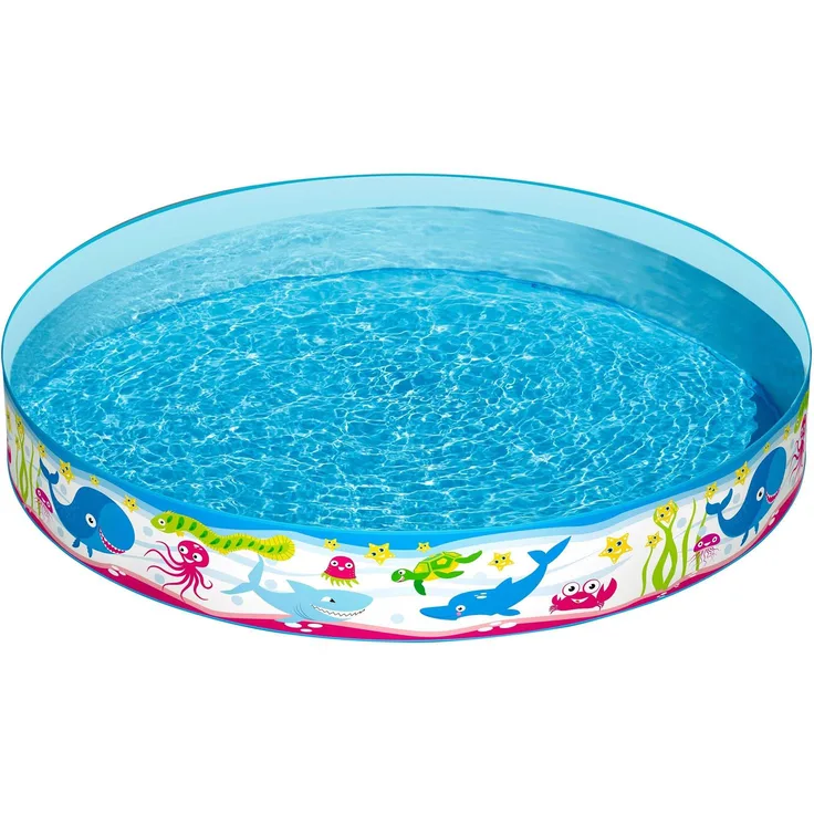 Bestway 'Fill'N Fun "Unterwasserwelt"' Planschbecken, Ø 152 x 25 cm, ab 2 Jahren, 435 Liter Wasserkapazität