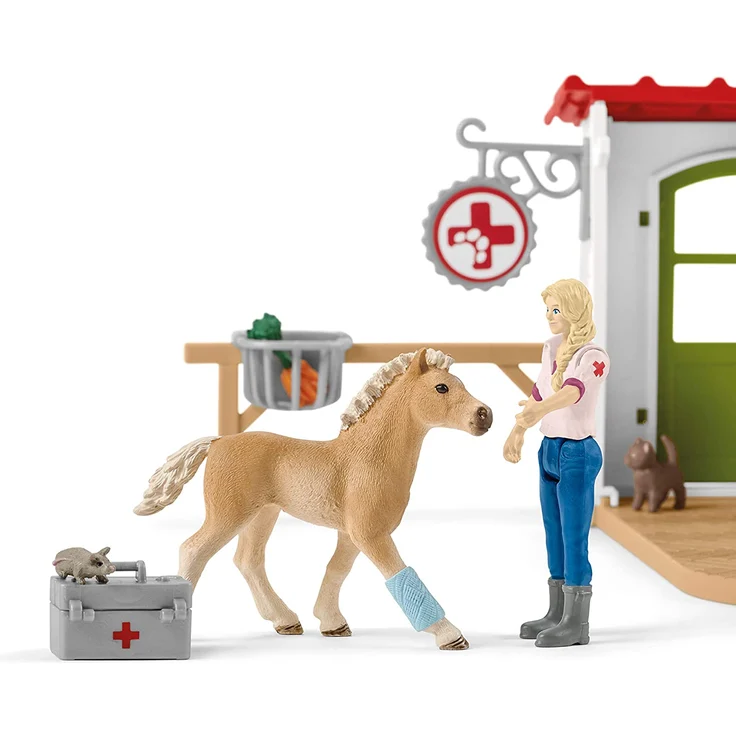 Schleich Farm World 42502 'Tierarzt-Praxis mit Haustieren', ab 3 Jahren, 27 Teile - Preisvergleich – Bild 4