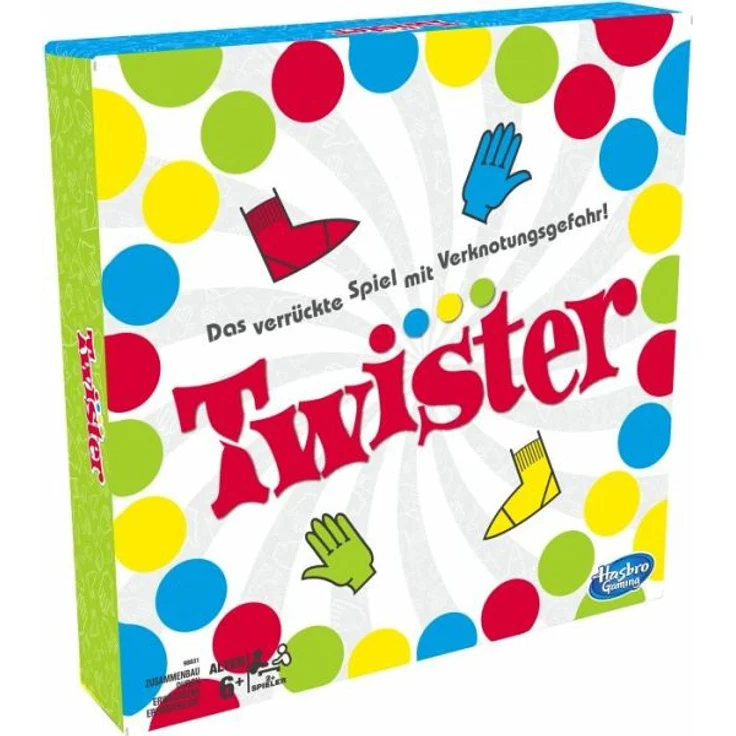 Hasbro Gaming 'Twister' Partyspiel, Geschicklichkeitsspiel, 6 Jahren, 2+ Spieler, klassisches Spiel für drinnen und draußen – Bild 4