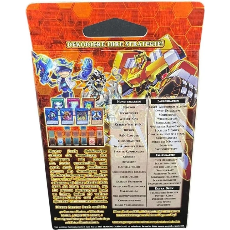 Konami Yu-Gi-Oh! Starter Deck 2018 'Codebreaker', Sammelkartenspiel, 45 Karten, ab 6 Jahren – Bild 2