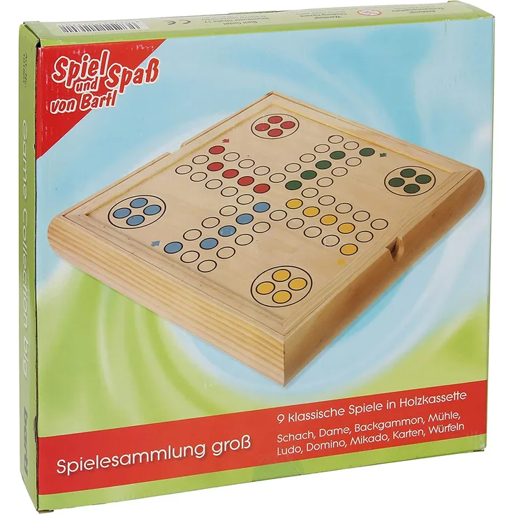 Bartl 101801 - Spielesammlung groß mit insgesamt 9 Spie