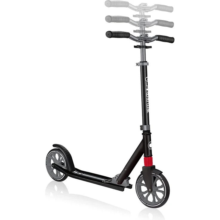 Globber 'NL 205' Scooter, ab 8 Jahren, 3-fach höhenverstellbar bis 108 cm, klappbar, max. belastbar bis 100 kg, schwarz-grau – Bild 3