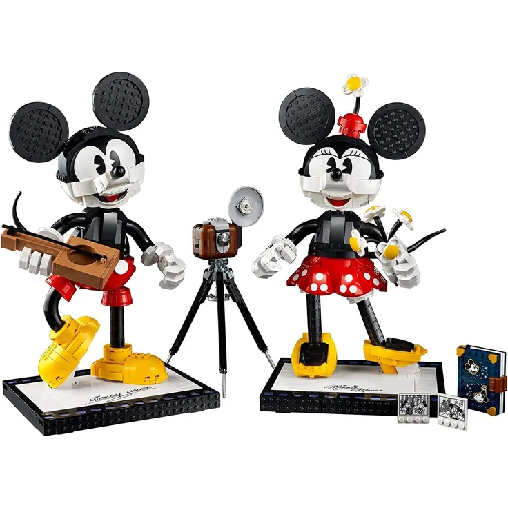 LEGO Disney 43179 'Micky Maus und Minnie Maus', 1739 Teile, ab 18 Jahren, viele fantastische Details, Retro-Optik – Bild 3
