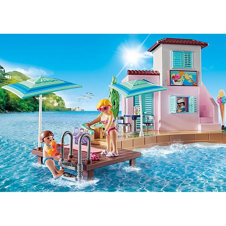 Playmobil Family Fun 70279 'Eisdiele am Hafen', 108 Teile, ab 4 Jahren – Bild 4