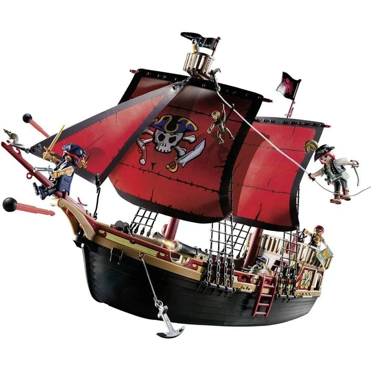 Playmobil Pirates 70411 'Totenkopf-Kampfschiff', 132 Teile, ab 5 Jahren - Preisvergleich – Bild 2