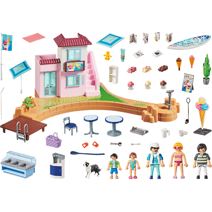 Playmobil Family Fun 70279 'Eisdiele am Hafen', 108 Teile, ab 4 Jahren – Bild 2