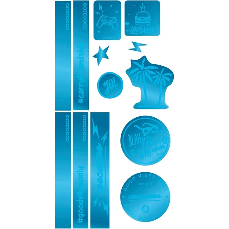 coocazoo Reflektierendes Sticker-Set "Blue" – Bild 1