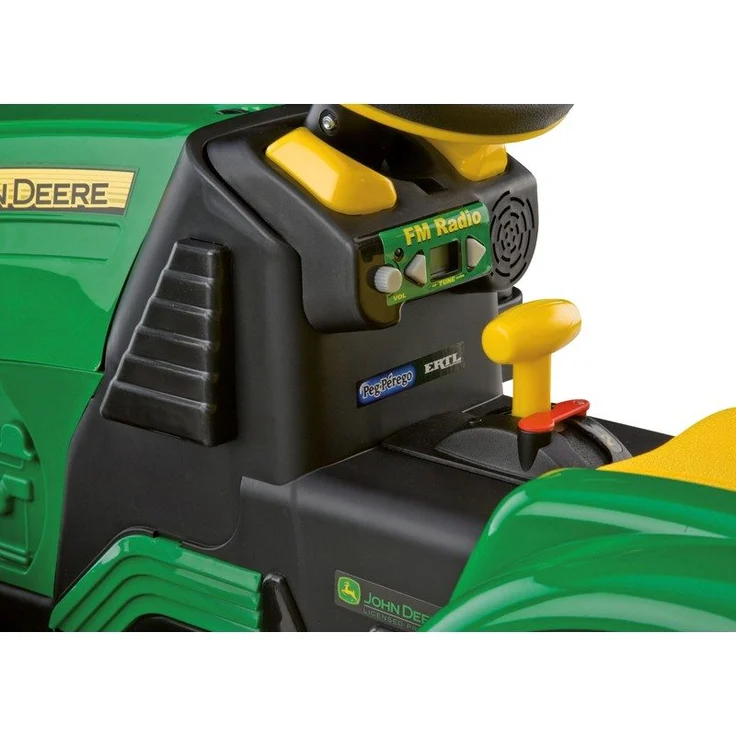 Peg Perego 'John Deere Ground Force' Elektro-Traktor, zwei 12 V Elektromotoren, inkl. Anhänger und vielen Features – Bild 4