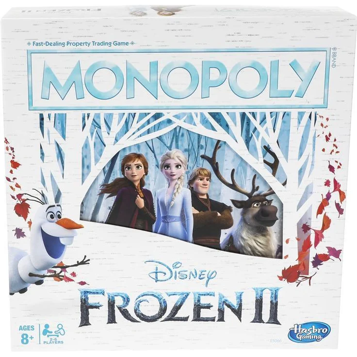 Monopoly 'Die Eiskönigin 2' Brettspiel, ab 8 Jahren, 2-6 Spieler, Klassiker im Disney Frozen 2 Motiv – Bild 6
