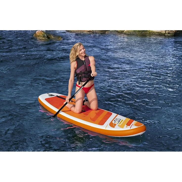 Bestway Hydro-Force™ 'Aqua Journey' SUP Allround Board-Set, 274 x 76 x 12 cm, mit Paddel, Handpumpe, Transportrucksack und Reparaturset – Bild 3