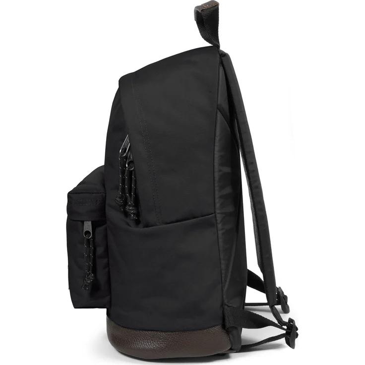 Eastpak 'Wyoming' Rucksack, 24 Liter, Nylon, Boden aus Leder, schwarz – Bild 3