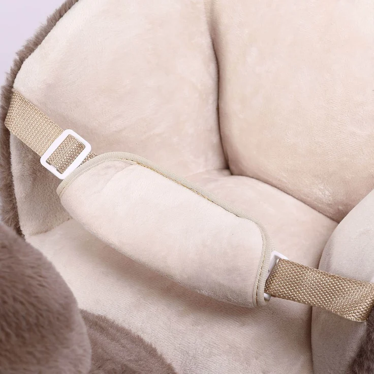 Schaukeltier Schaukelpferd Plüsch Schaukelspielzeug Wippe Kinder Baby Spielzeug – Bild 6