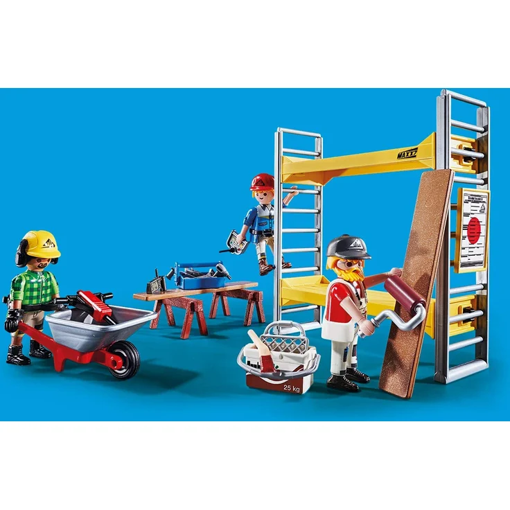 Playmobil City Action 70446 'Baugerüst mit Handwerkern', 51 Teile, ab 5 Jahren – Bild 5