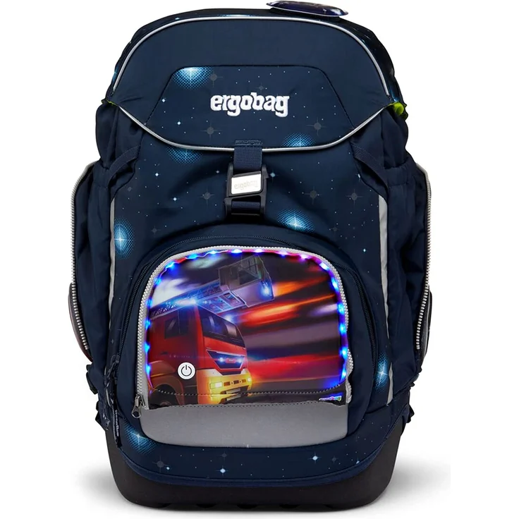 Ergobag 'LED Zippies Feuerwehr', 15 x 23 x 1 cm, Polyester – Bild 3