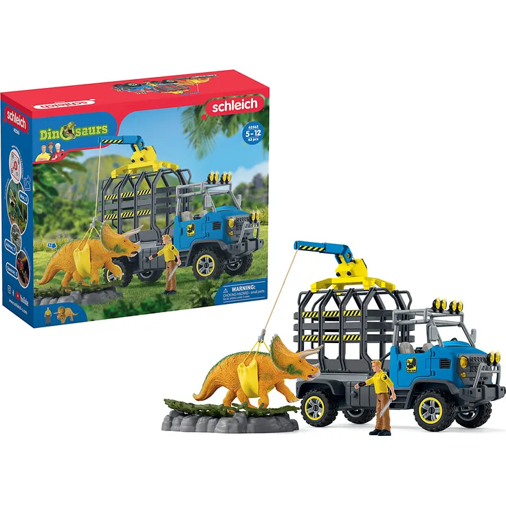 Schleich Dinosaurs 42565 'Dinosaurier Truck Mission', ab 5 Jahren, 43 Teile
