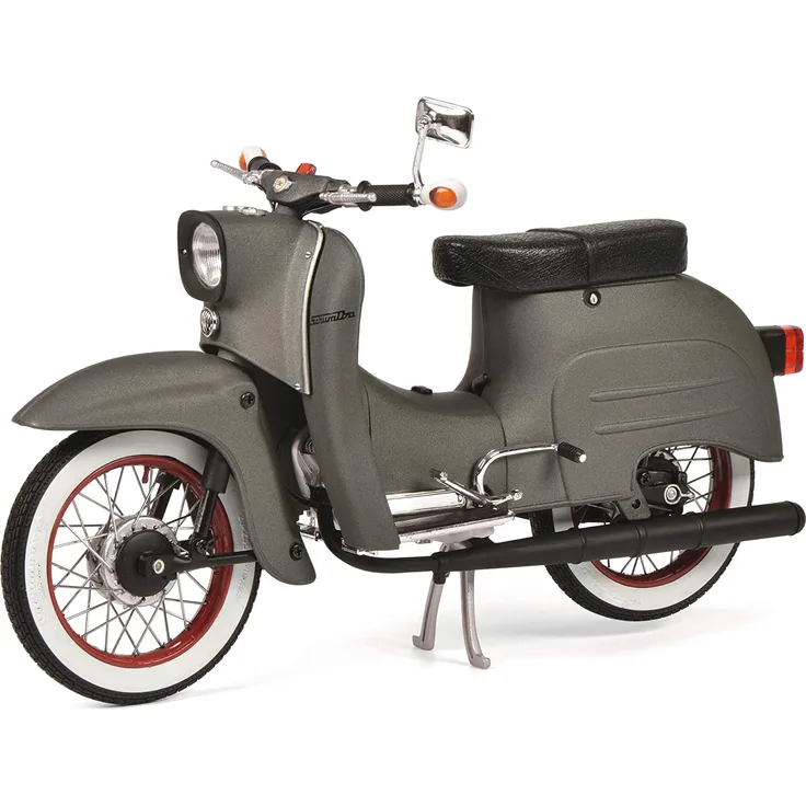 Schuco 450663700 Simson Schwalbe KR51/1 "Customized" matt grau - limitiert- Maßstab 1:10 Moped